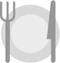 plate fork knife icon