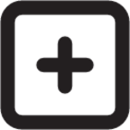 plus square outline icon