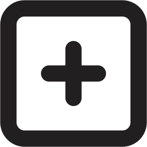 plus square outline icon