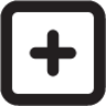 plus square outline icon