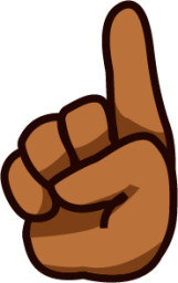 point up (brown) emoji