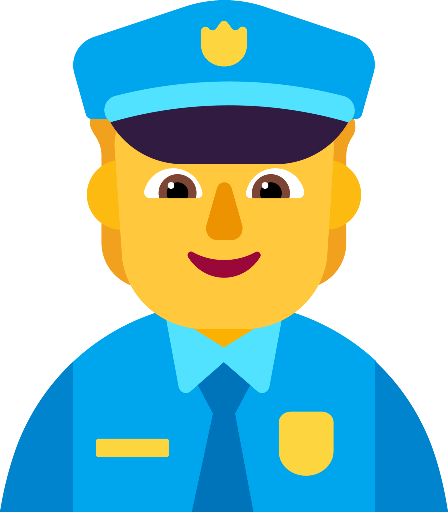 police officer default emoji