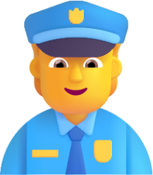 police officer default emoji