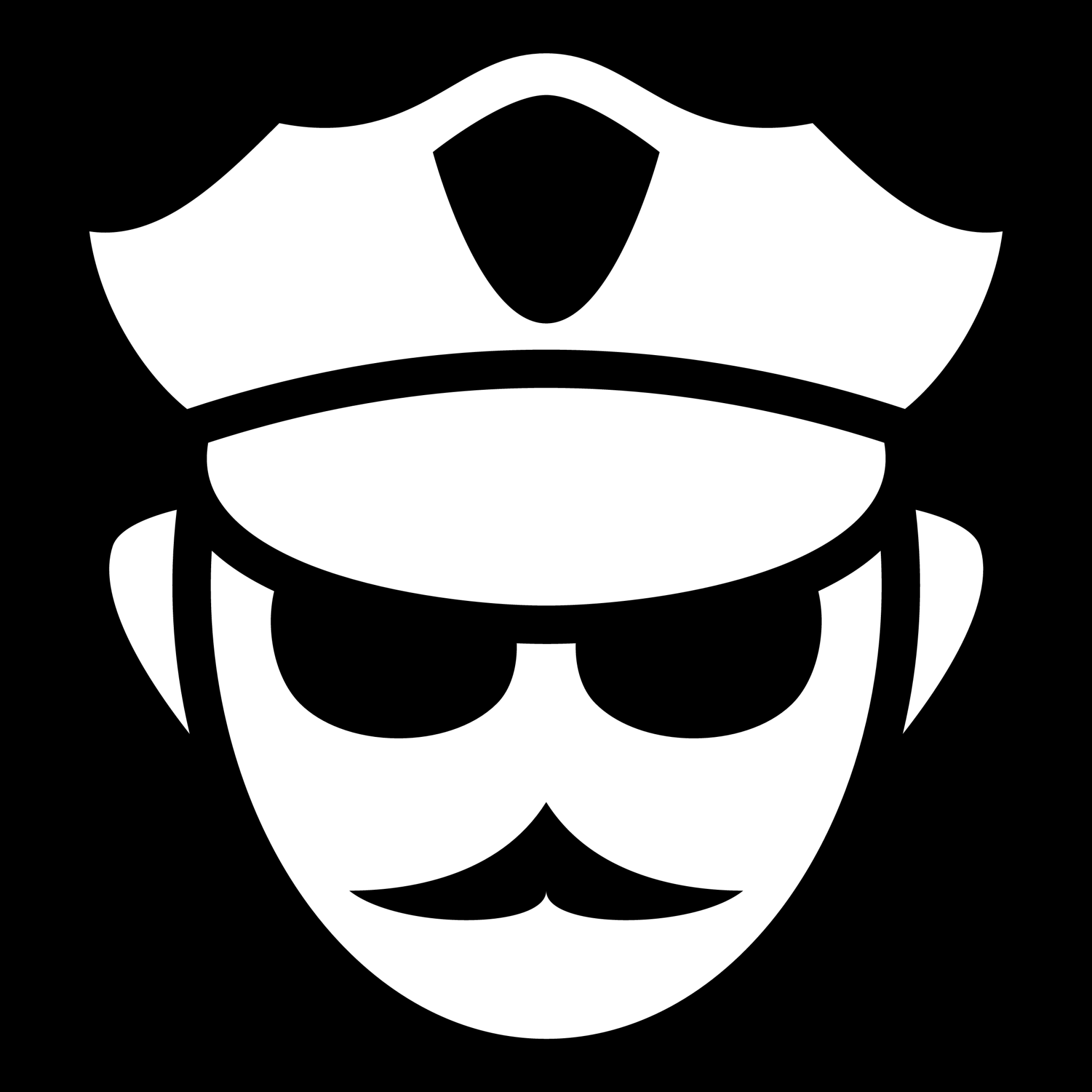police officer head icon