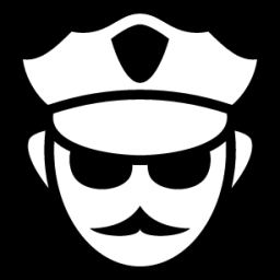 police officer head icon