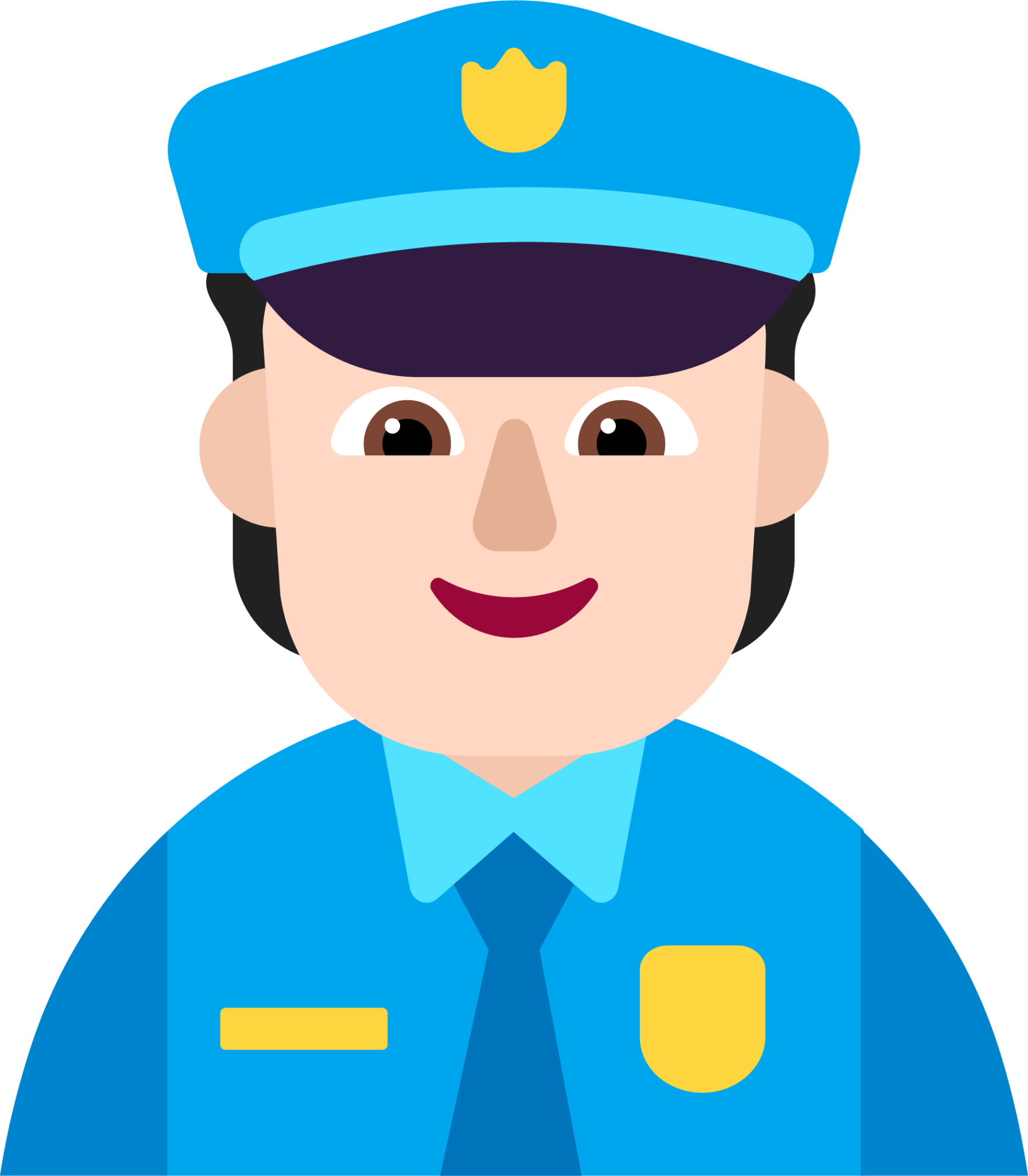 police officer light emoji