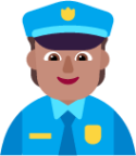 police officer medium emoji