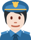 police officer tone 1 emoji