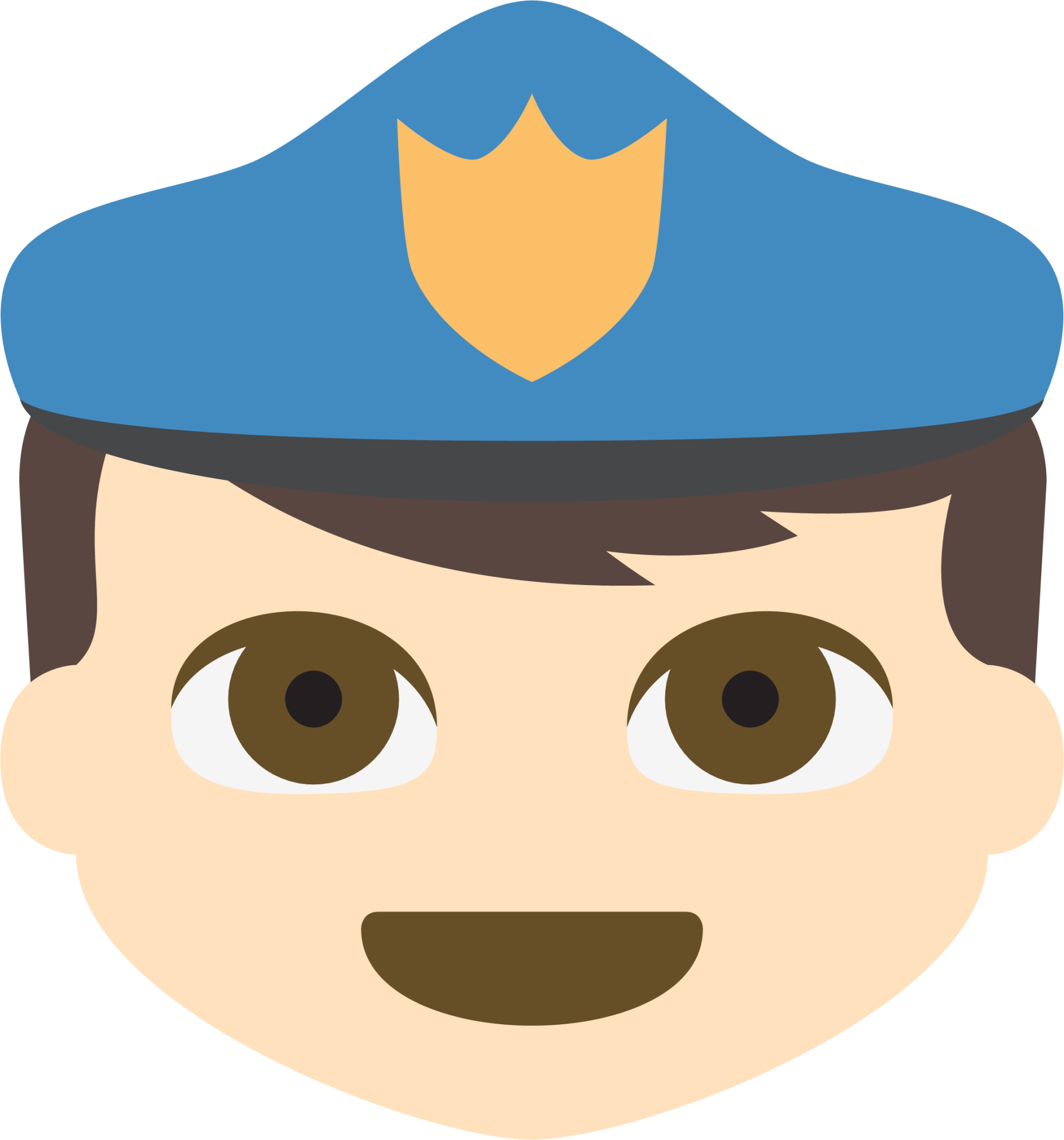 police officer tone 1 emoji
