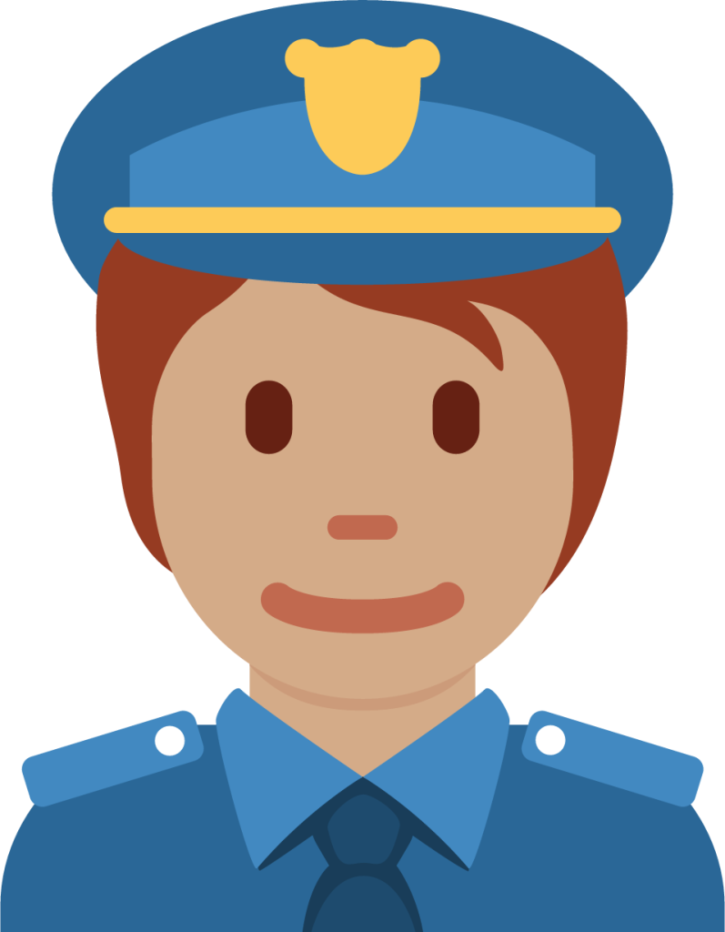 police officer tone 3 emoji