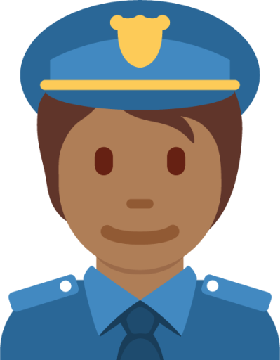 police officer tone 4 emoji