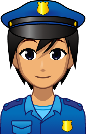 police officer (yellow) emoji