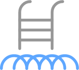 pool stairs icon