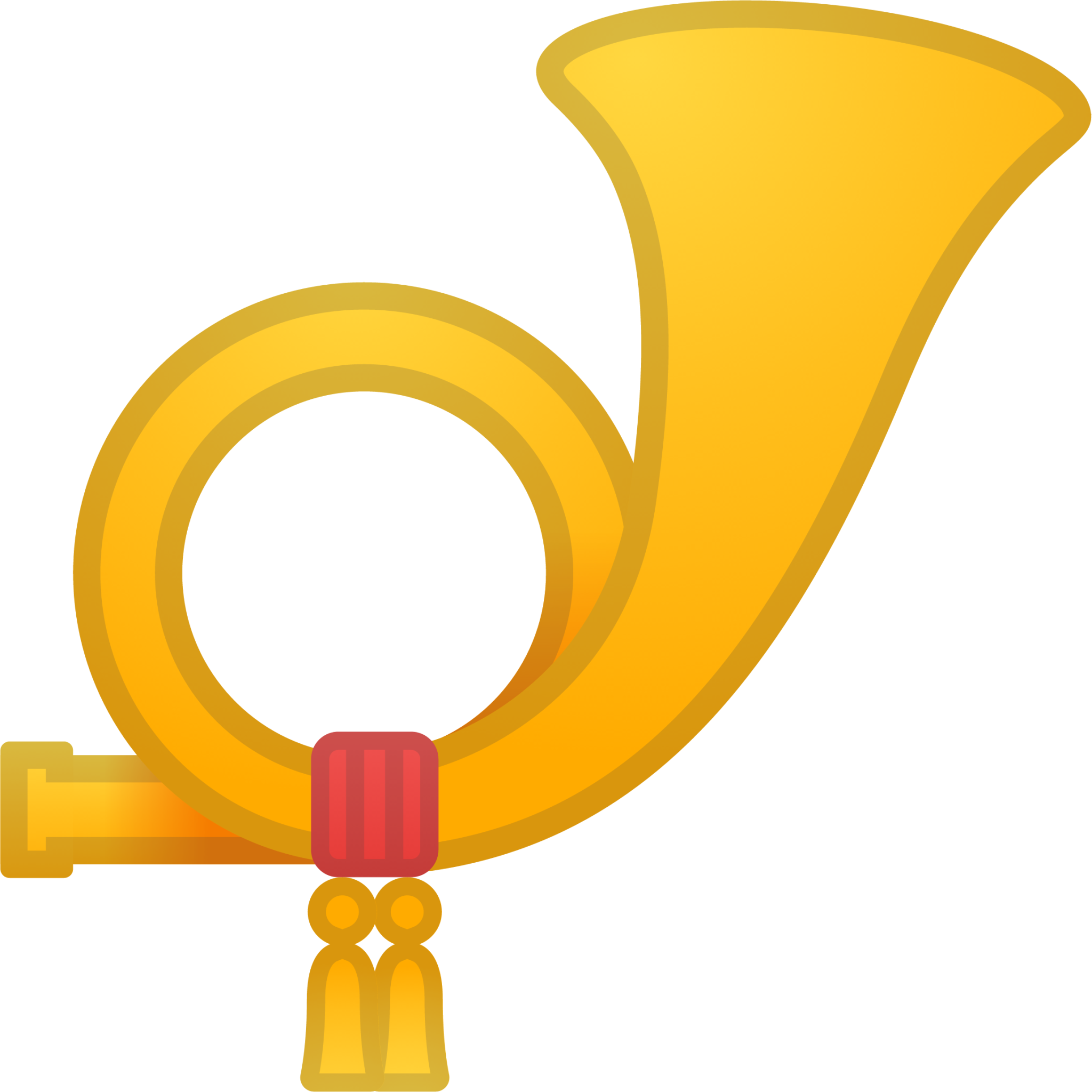 horn and music notes emoji