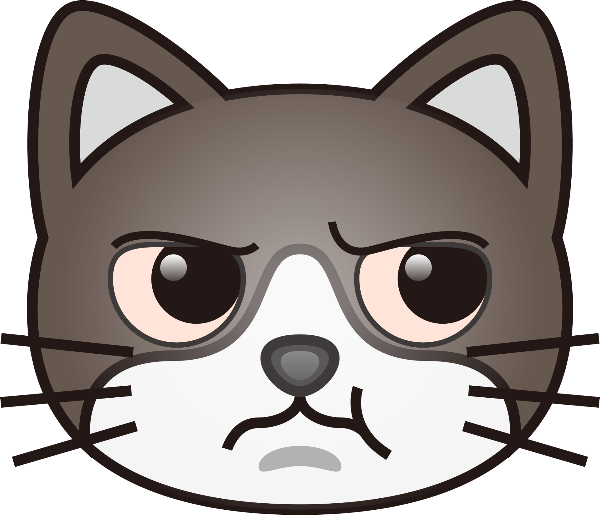 Cat, emoji, expression, pout, pouting, scowling, unhappy icon - Download on  Iconfinder