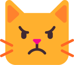 pouting cat emoji