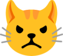 pouting cat face emoji
