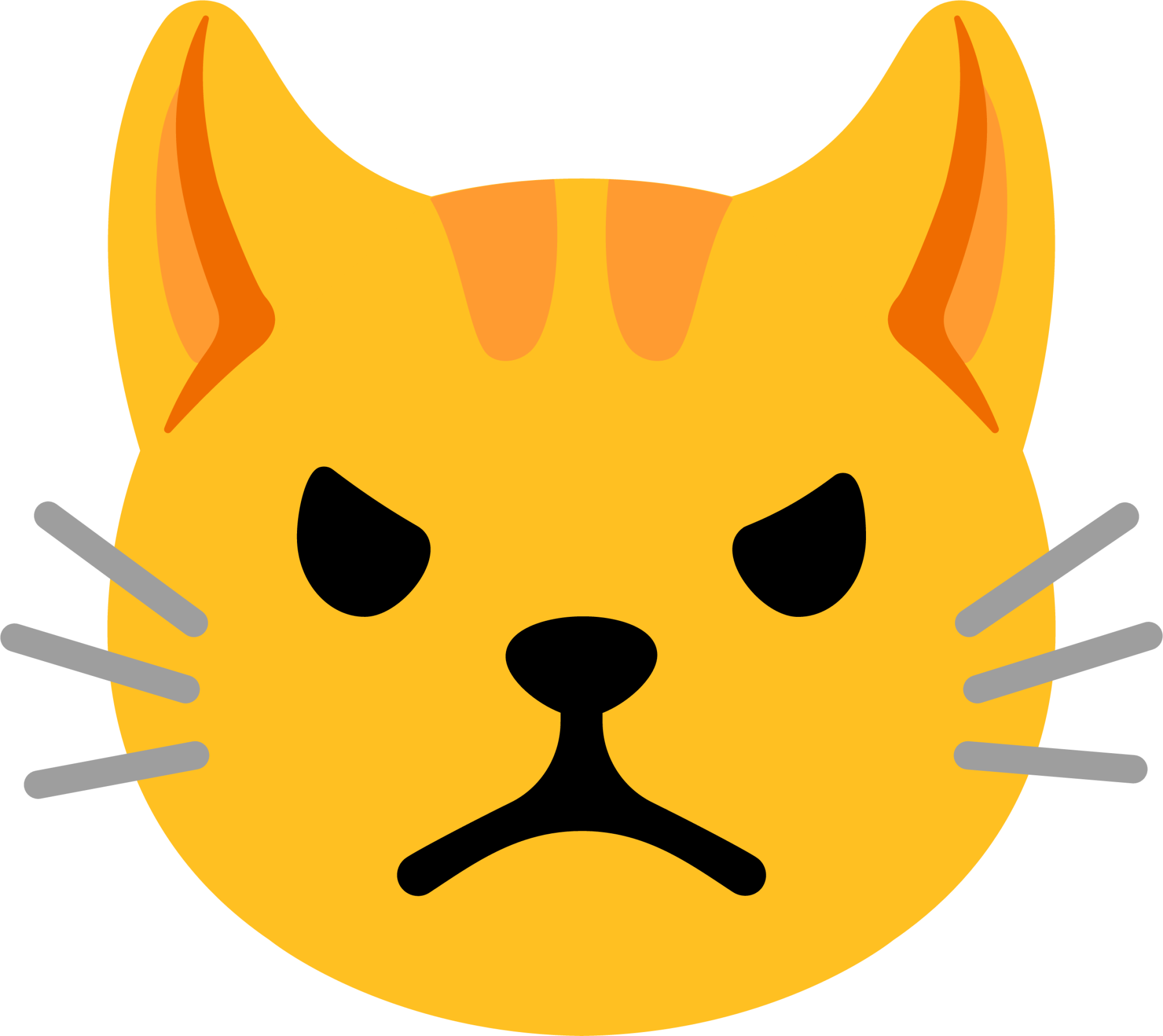 Cat, emoji, expression, pout, pouting, scowling, unhappy icon - Download on  Iconfinder