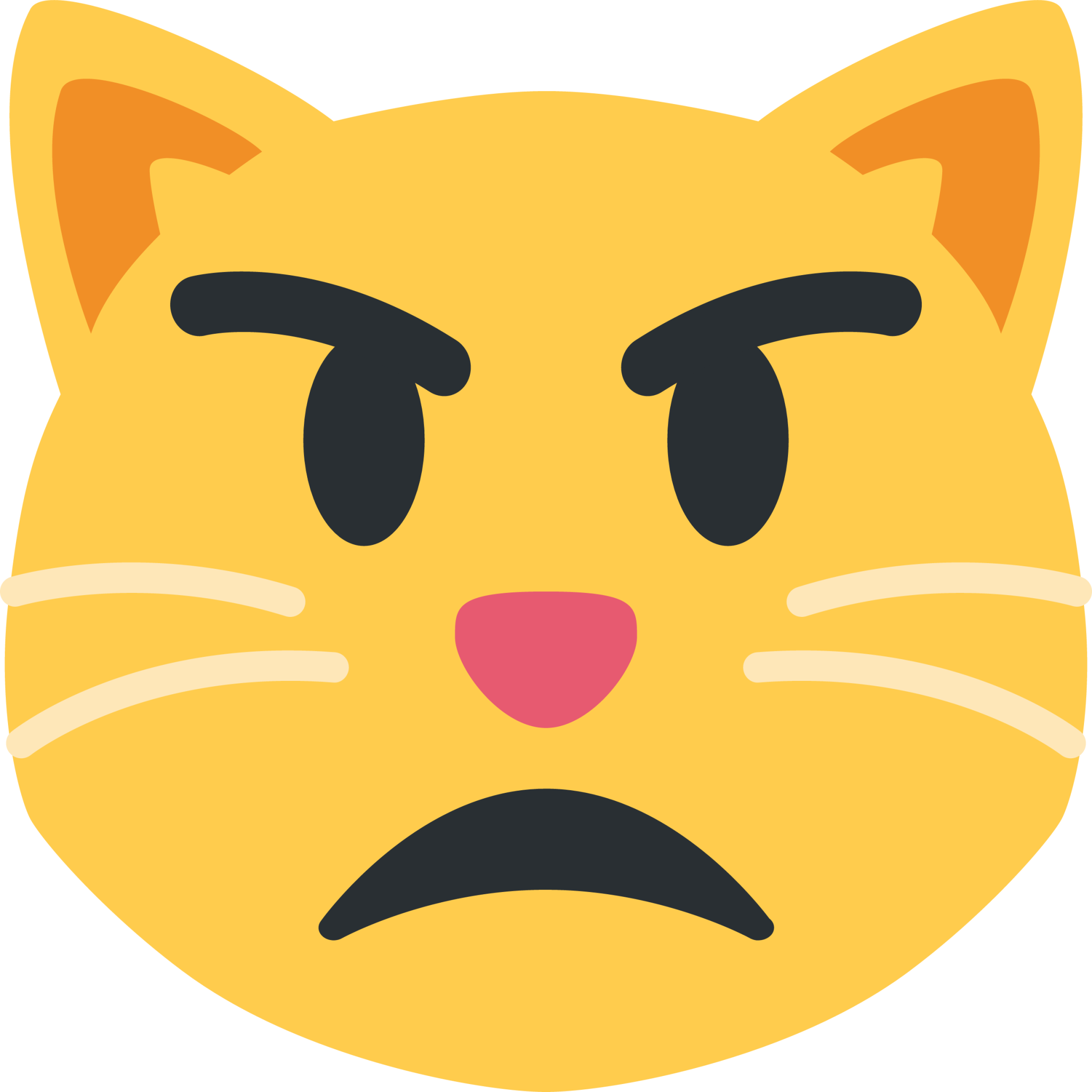 Pouting Cat  Smileys Emotion - Cat Face