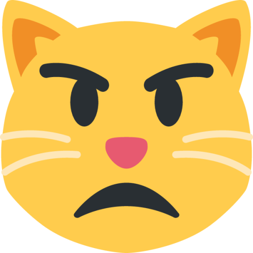 pouting cat face emoji
