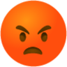 Pouting face emoji emoji
