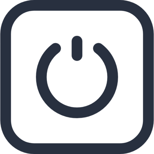 power rectangle icon