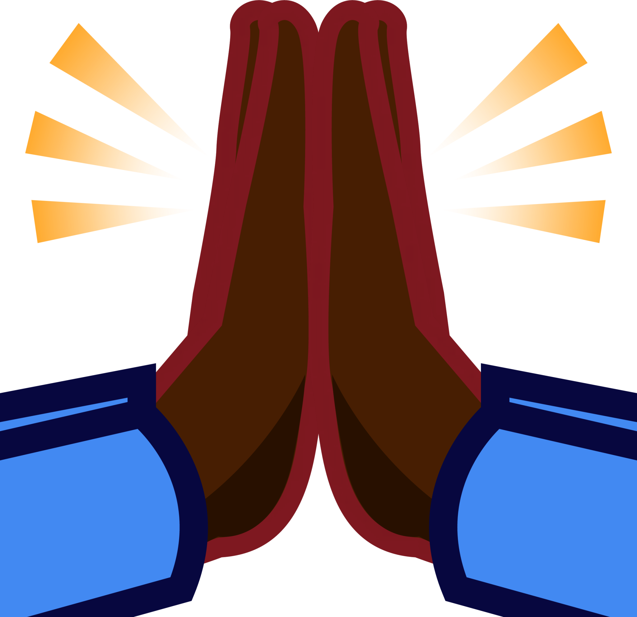 pray (black) emoji