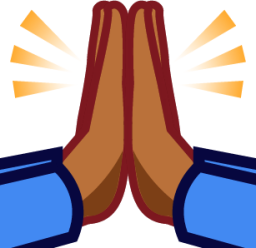 pray (brown) emoji