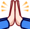 pray (white) emoji