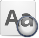 preferences desktop font icon