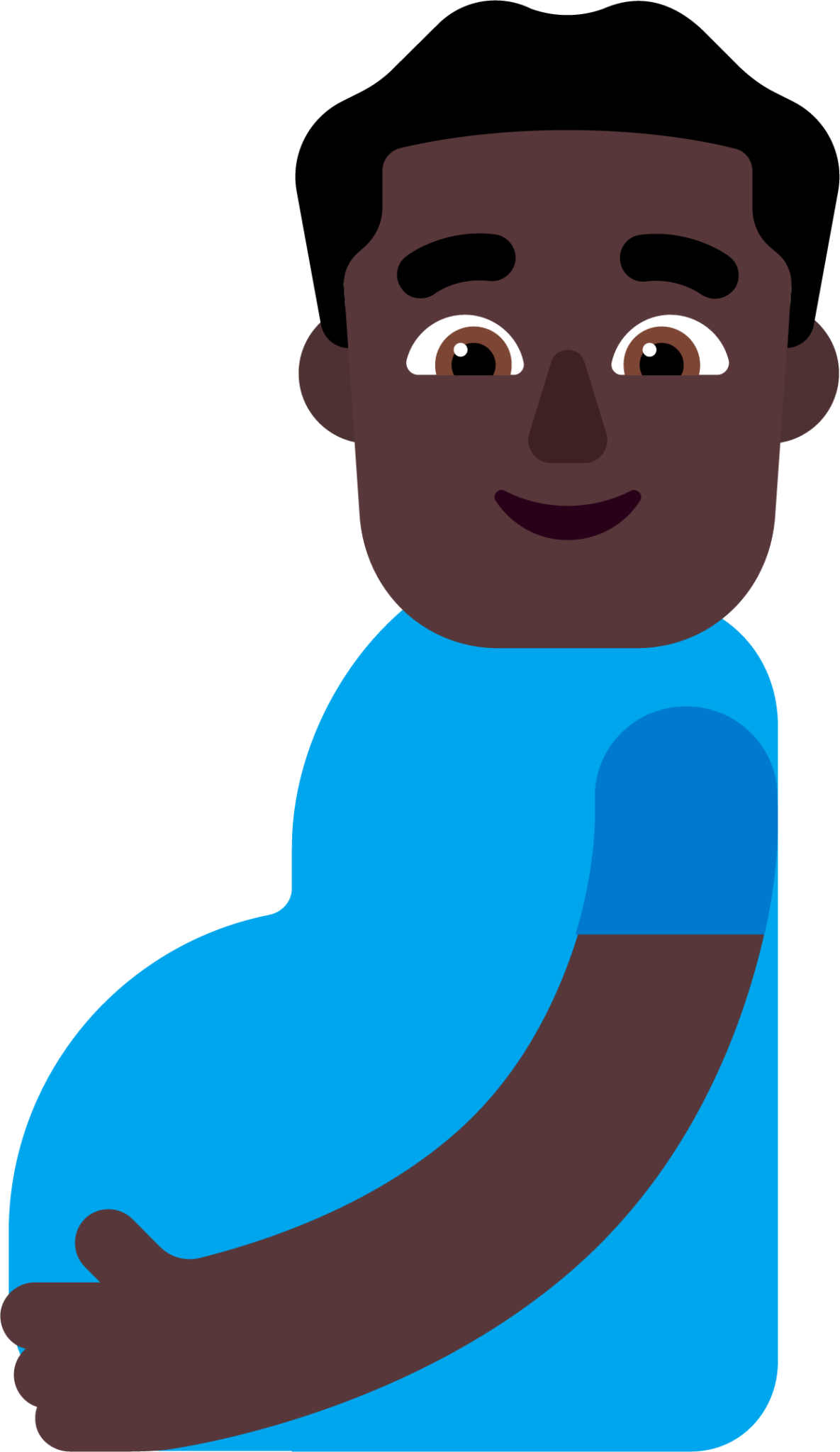 pregnant man dark emoji