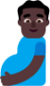 pregnant man dark emoji