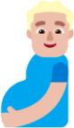 pregnant man medium light emoji