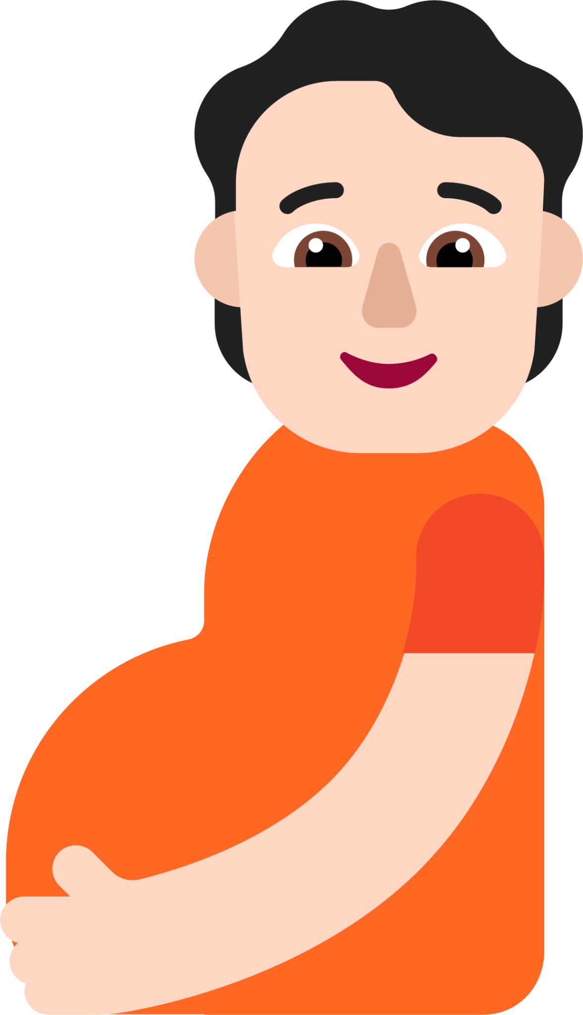 pregnant person light emoji