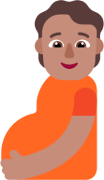 pregnant person medium emoji
