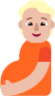 pregnant person medium light emoji