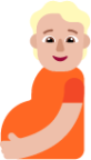 pregnant person medium light emoji