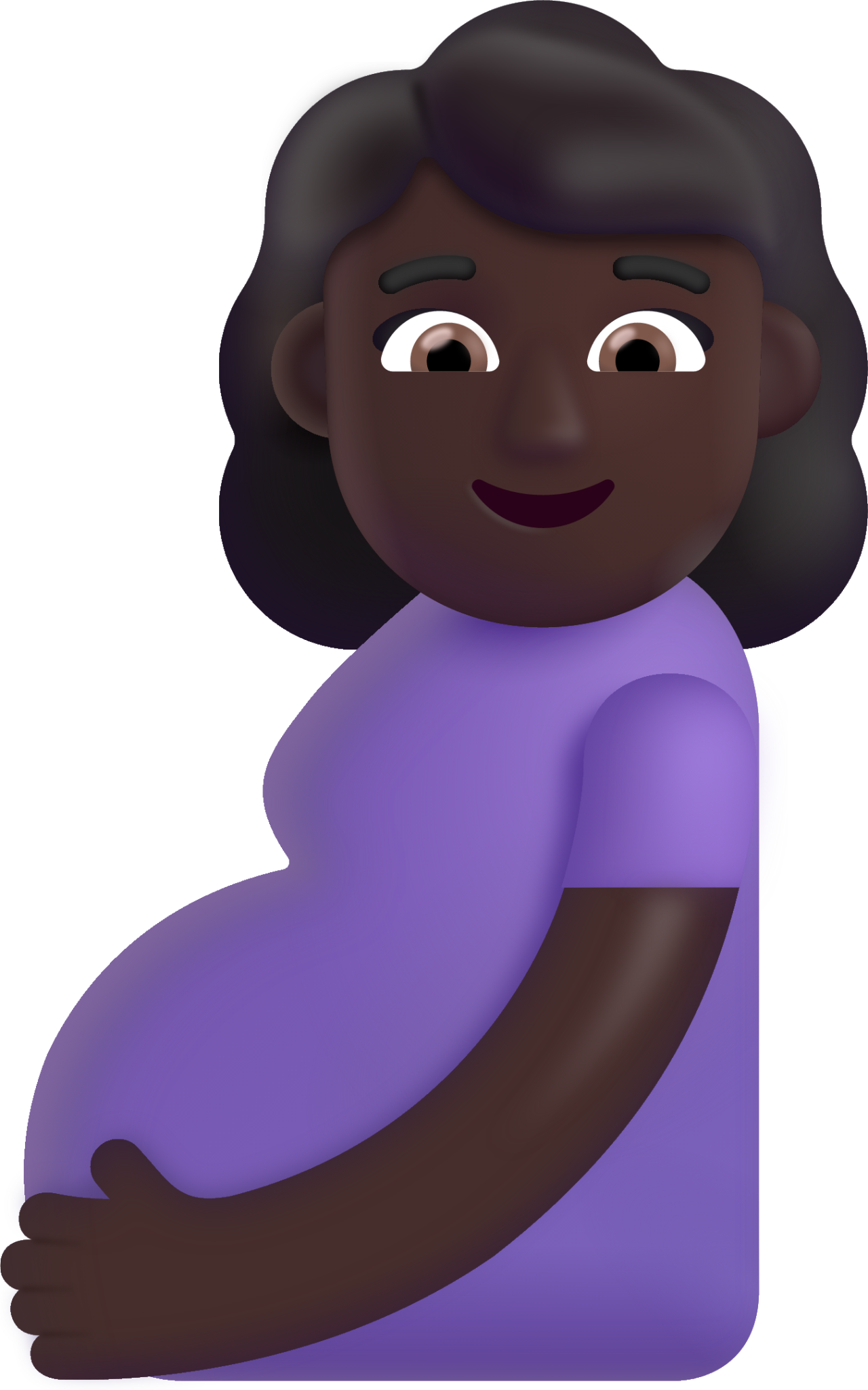 pregnant woman dark emoji