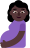pregnant woman dark emoji