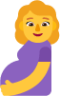 pregnant woman default emoji