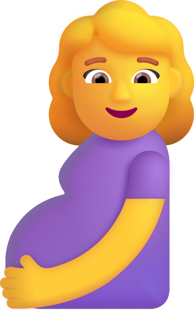 pregnant woman default emoji