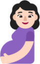 pregnant woman light emoji