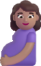 pregnant woman medium emoji