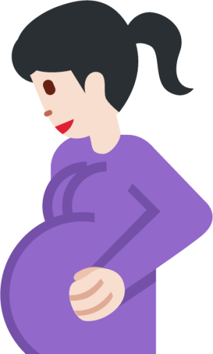 pregnant woman tone 1 emoji