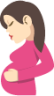 pregnant woman tone 1 emoji