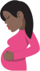 pregnant woman tone 5 emoji