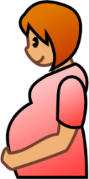 pregnant woman (yellow) emoji