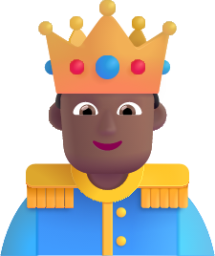 prince medium dark emoji