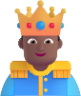 prince medium dark emoji