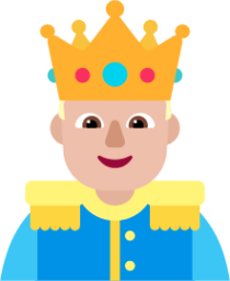 prince medium light emoji